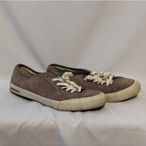 SeaVees Monterey Perforated Suede Sneaker in Varsity Grey - Size 8.5